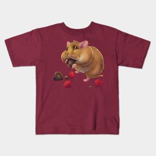 Valentine Chocolate Hamster - no text version Kids T-Shirt